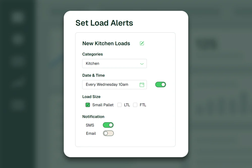 Notifications and alert settings panel
